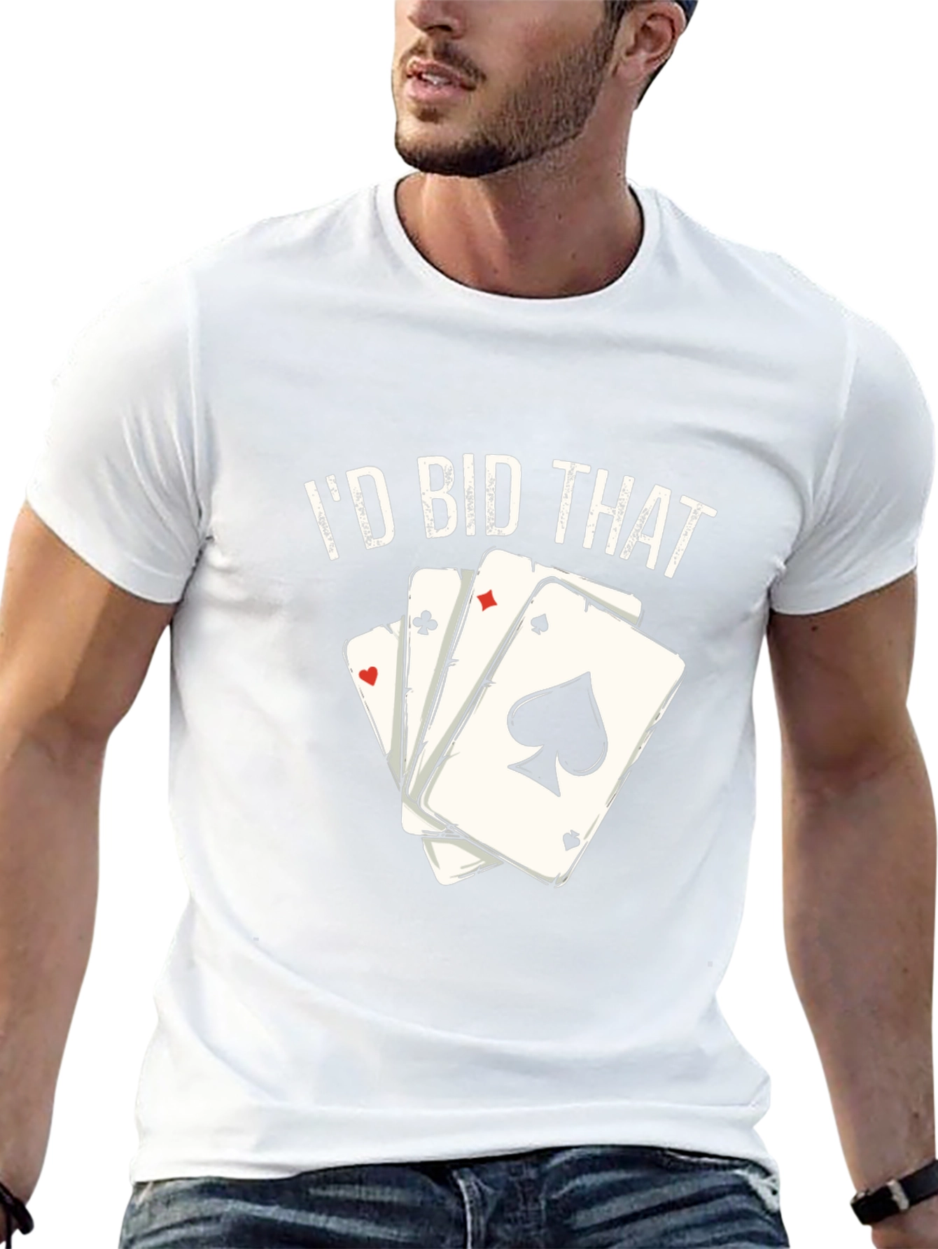 Id Bid That T-Shirt Poker Card Tee