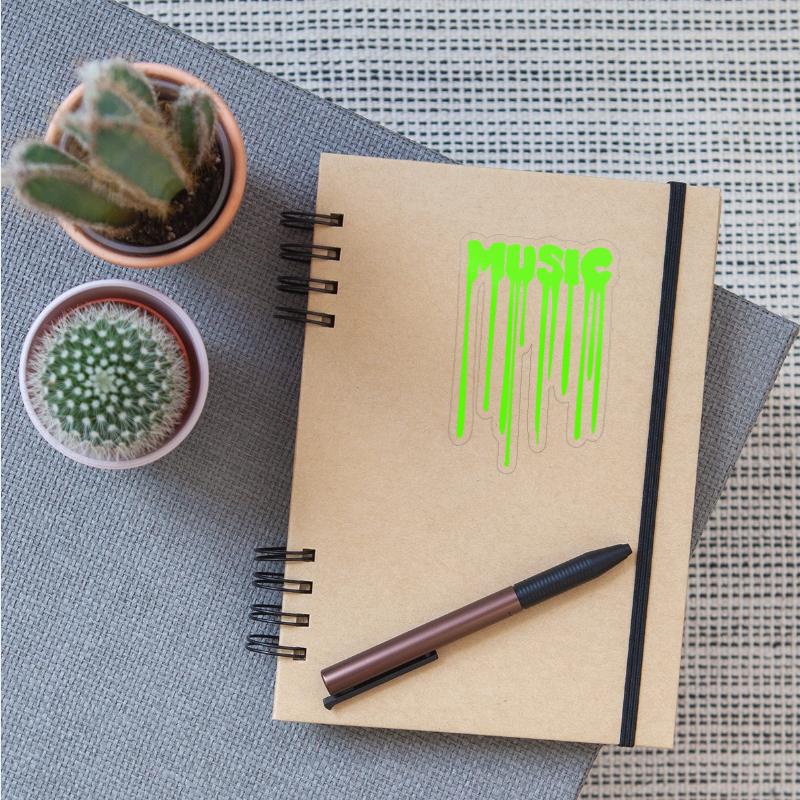 Music Quote Party Green Slime Graffiti Spray