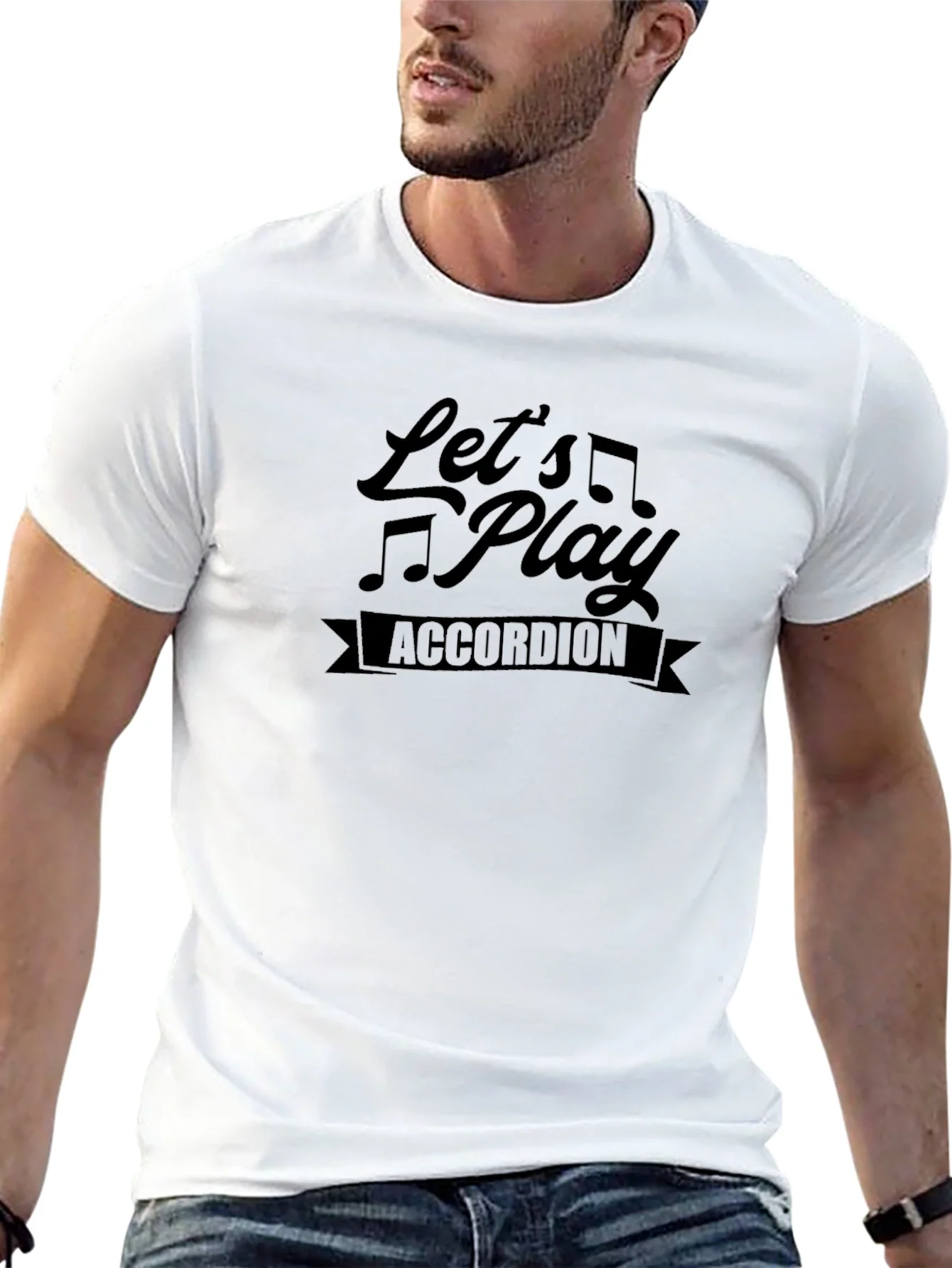 Lets Play Accordion Graphic Tee
