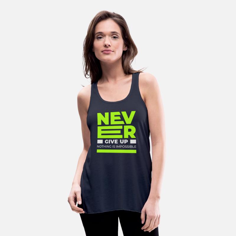 Never Give up T-shirt Men's Premium Tank Top