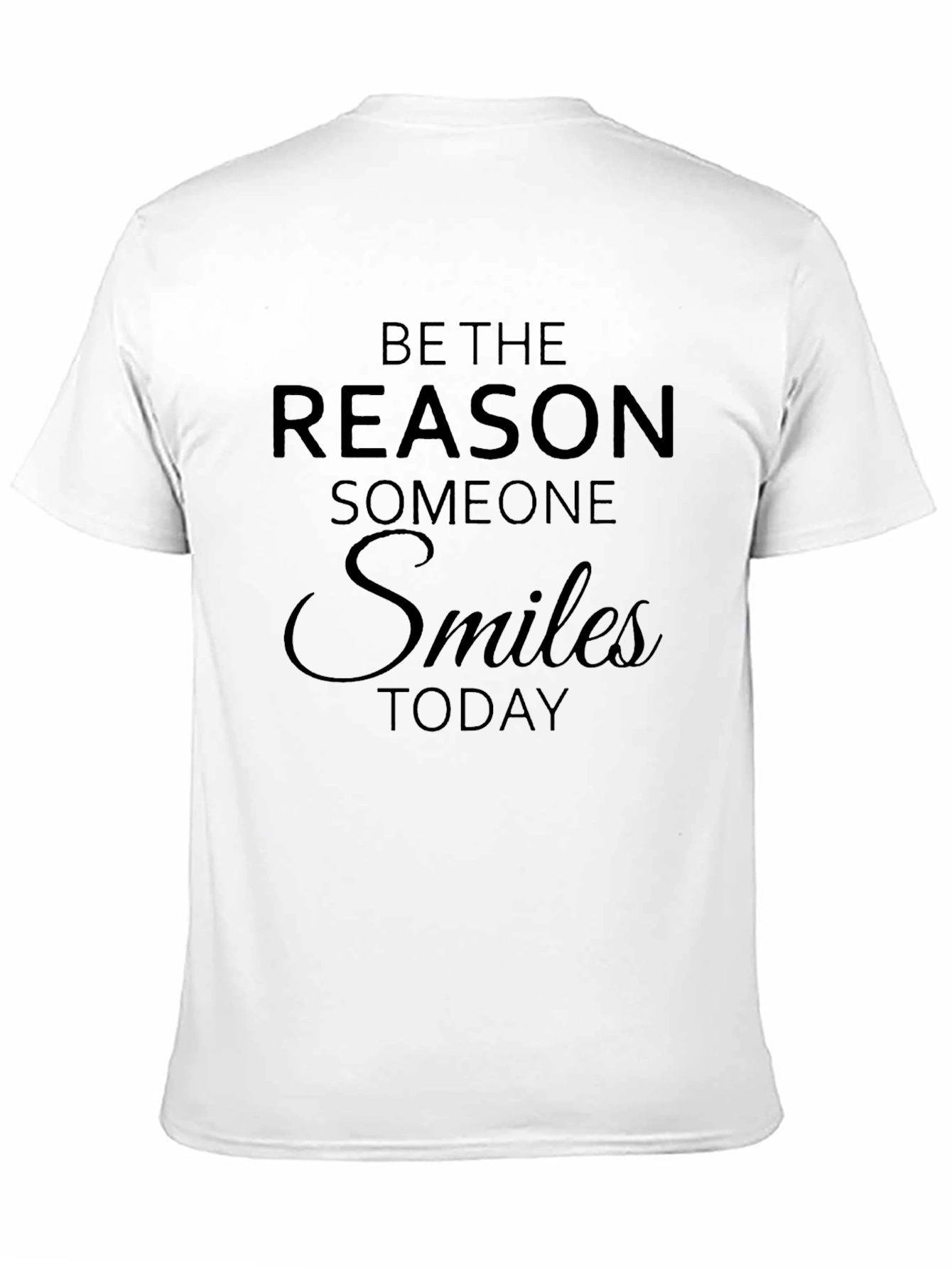 Inspirational Smile Graphic Tee - Black