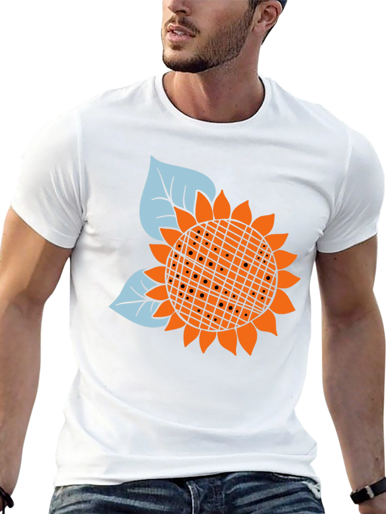 Sunflower Graphic Black Tee