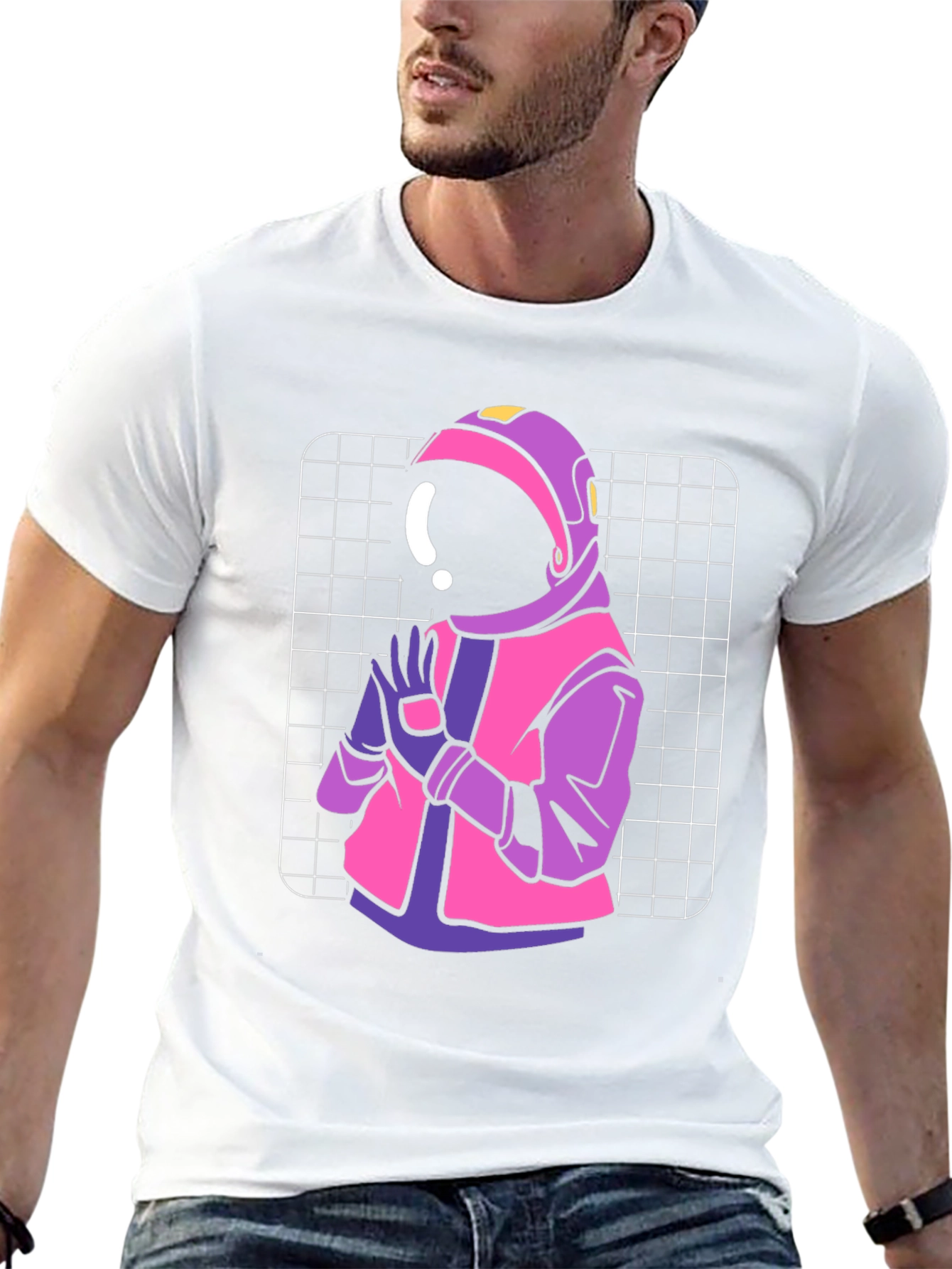 Retro Astronaut Graphic T-Shirt