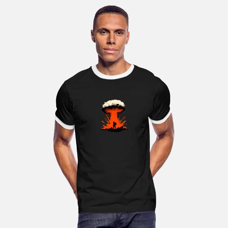 Nuclear Explosion Mushroom Cloud War Soldiers