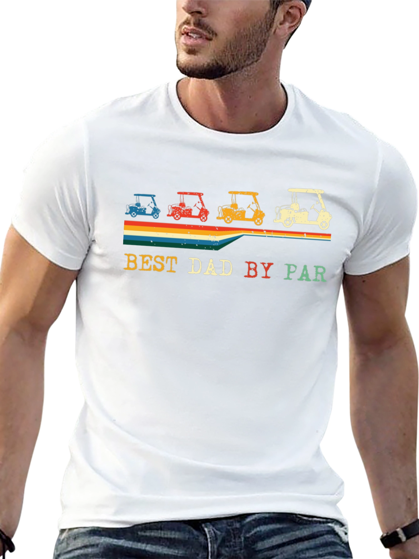Best Dad By Par Golf Cart T-Shirt