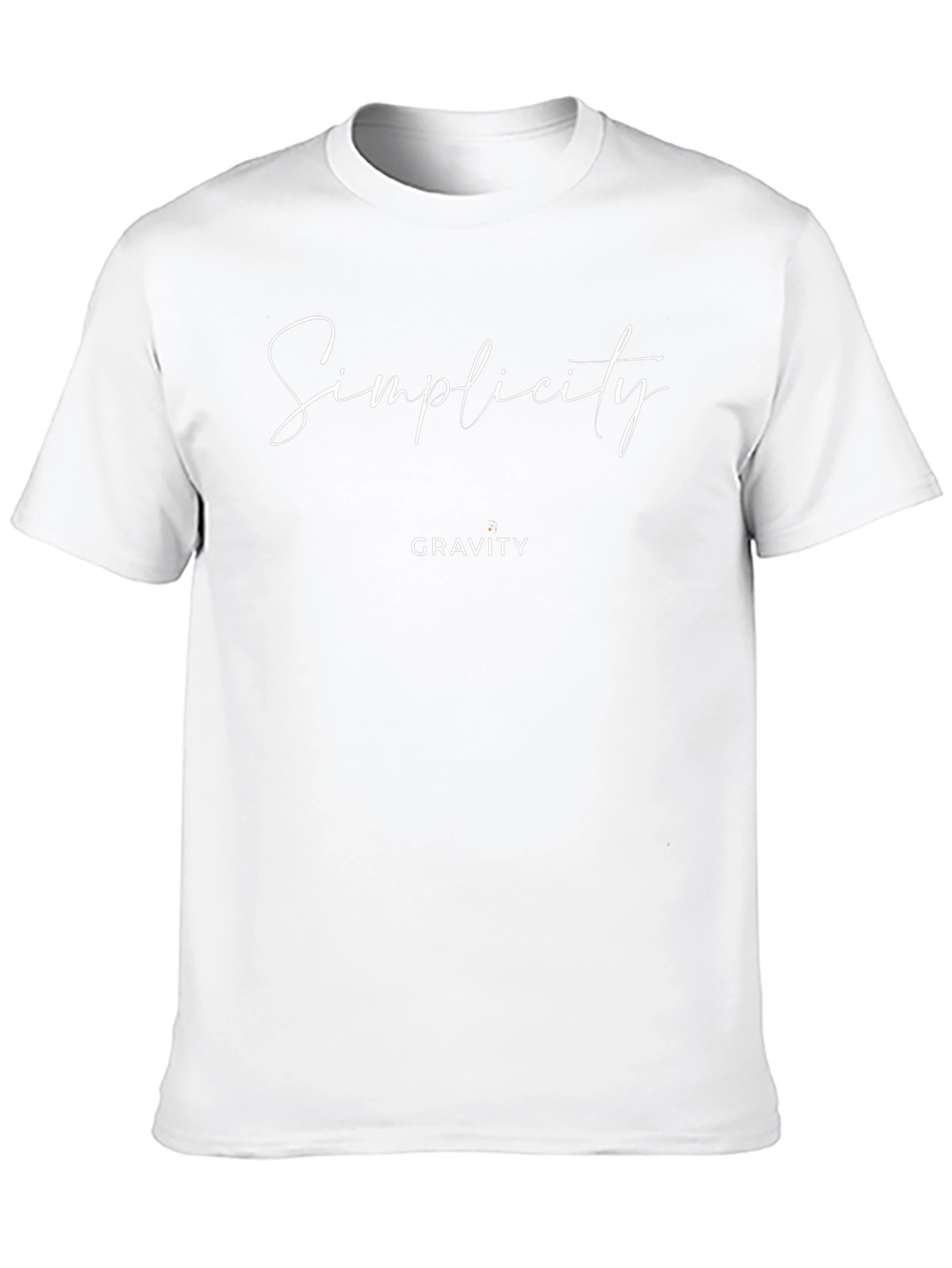 Simplicity Gravity Black Graphic Tee for Men