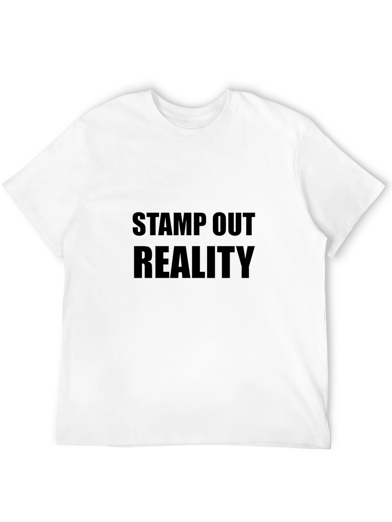 Stamp Out Reality Black Graphic Tee