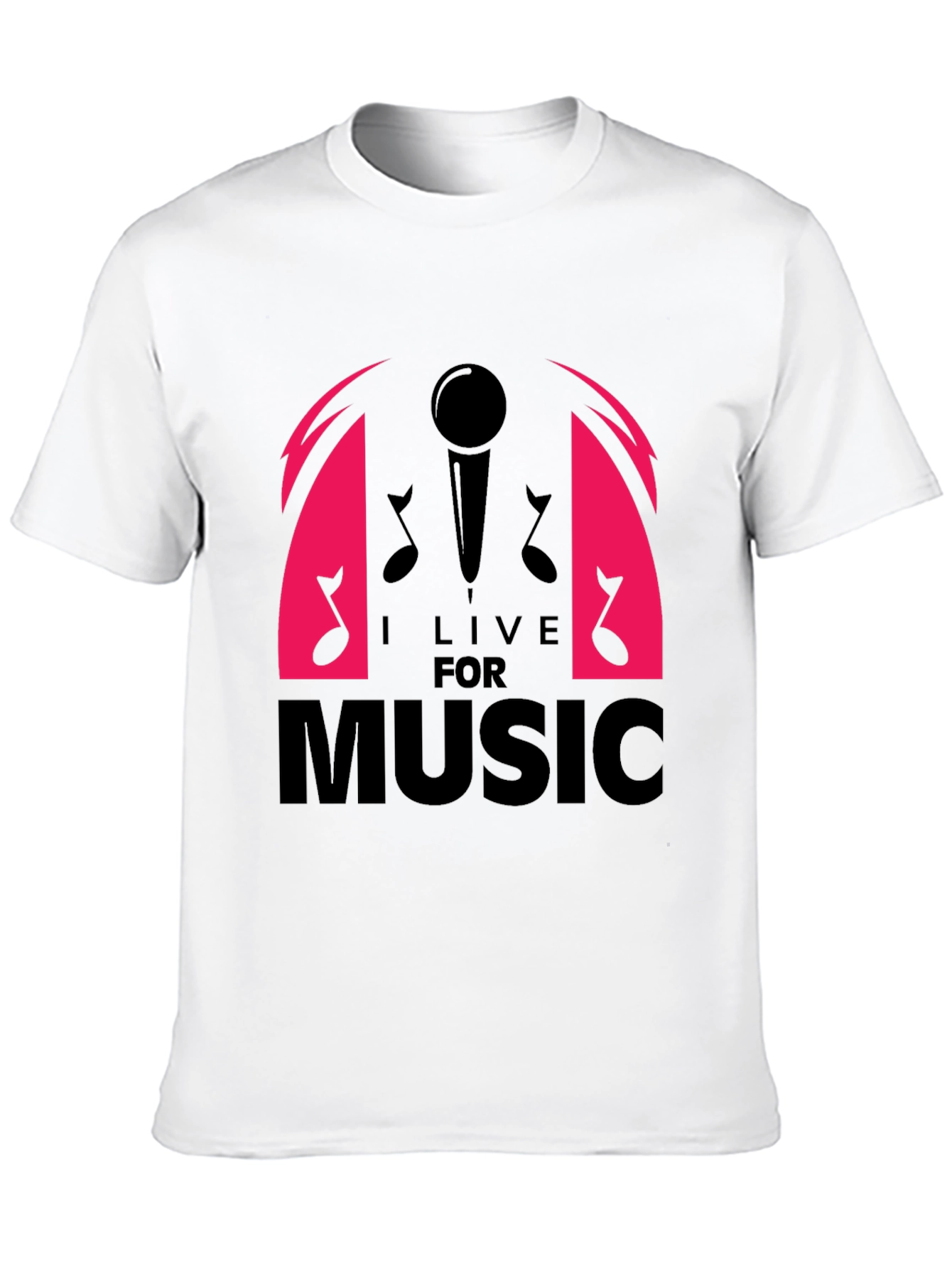 I Live For Music Graphic T-Shirt