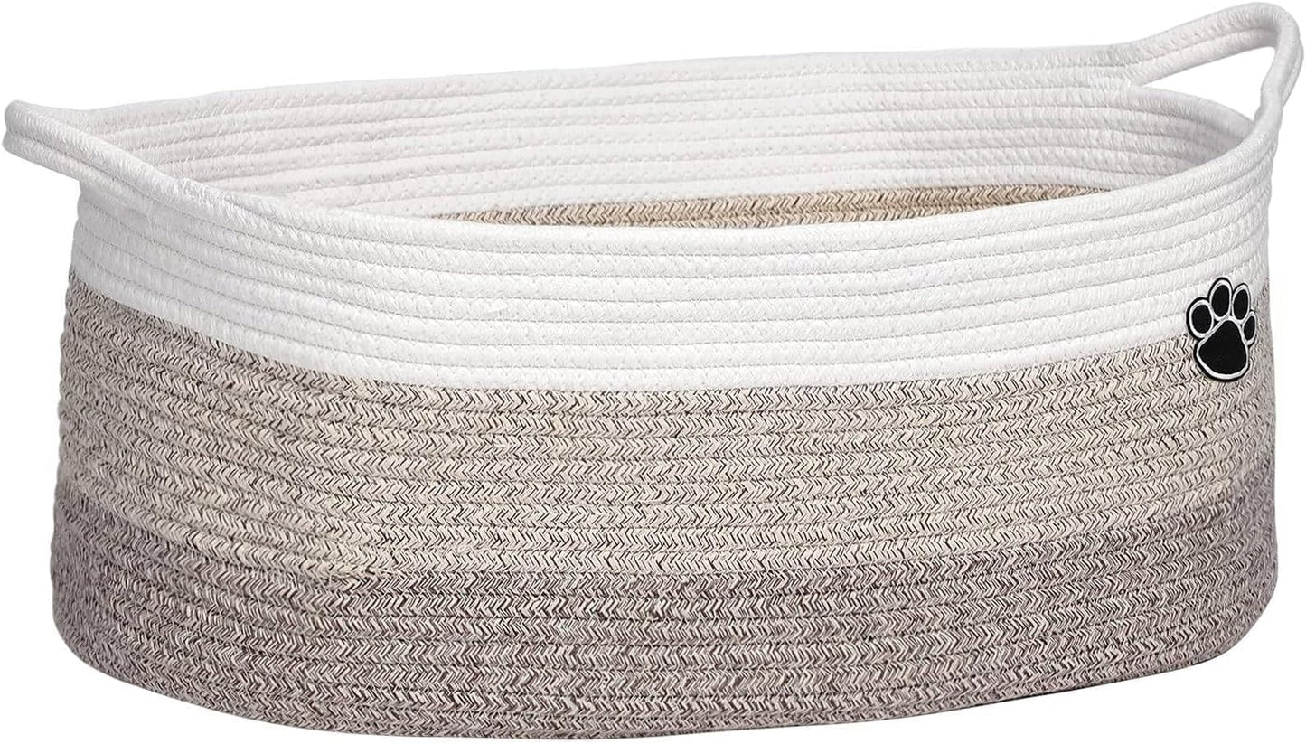 Optish Dog Toy Basket, Toy Box and Bin for Dog Cat - Premium Quality