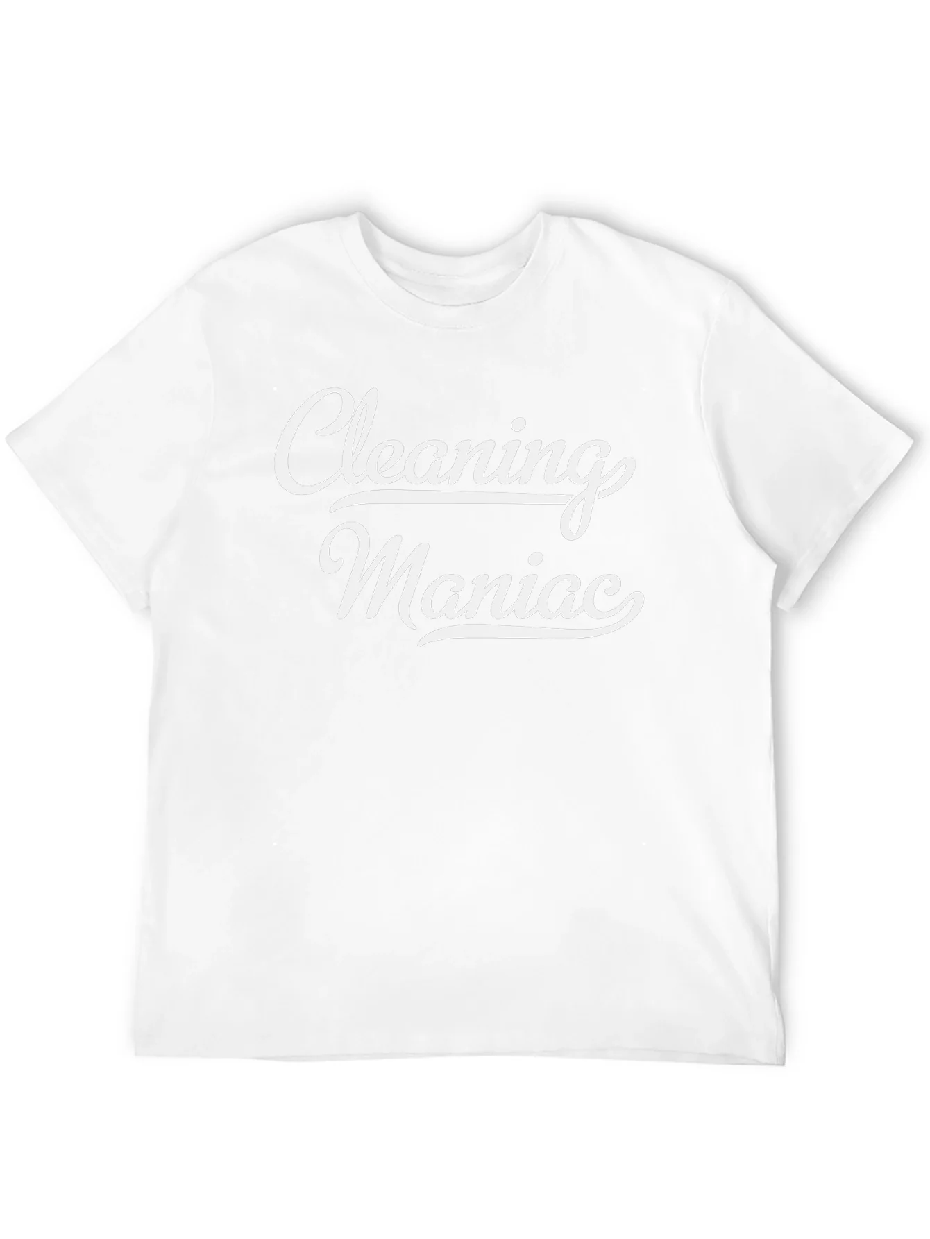 Cleaning Maniac Black Graphic T-Shirt