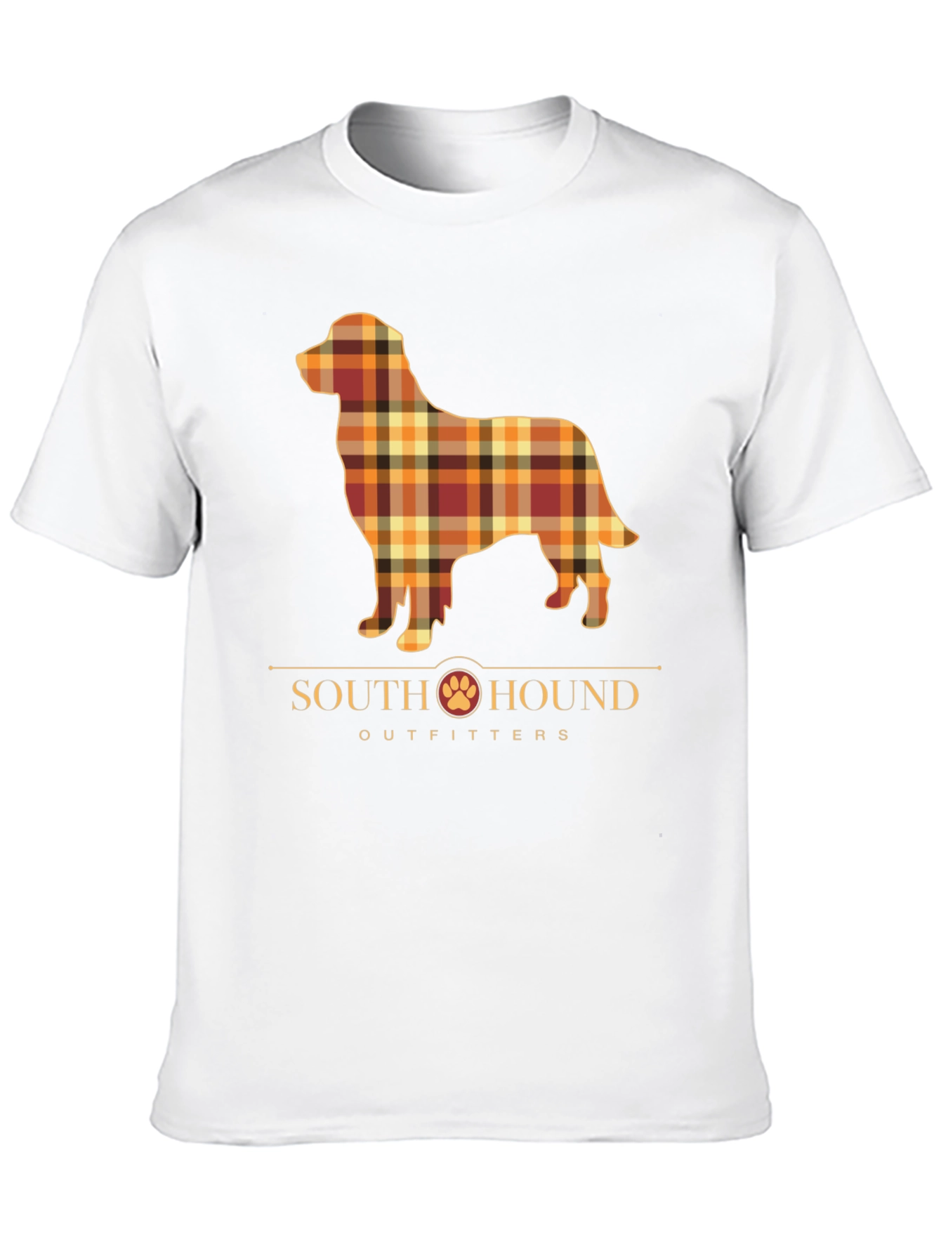 South Hound Outfitters Plaid Dog Graphic Tee