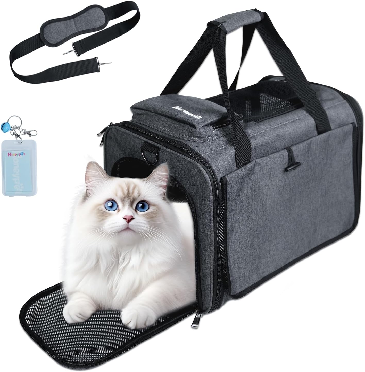 Pet Carrier Bag, Foldable, 4-Way Storage, Outdoor - Best Seller