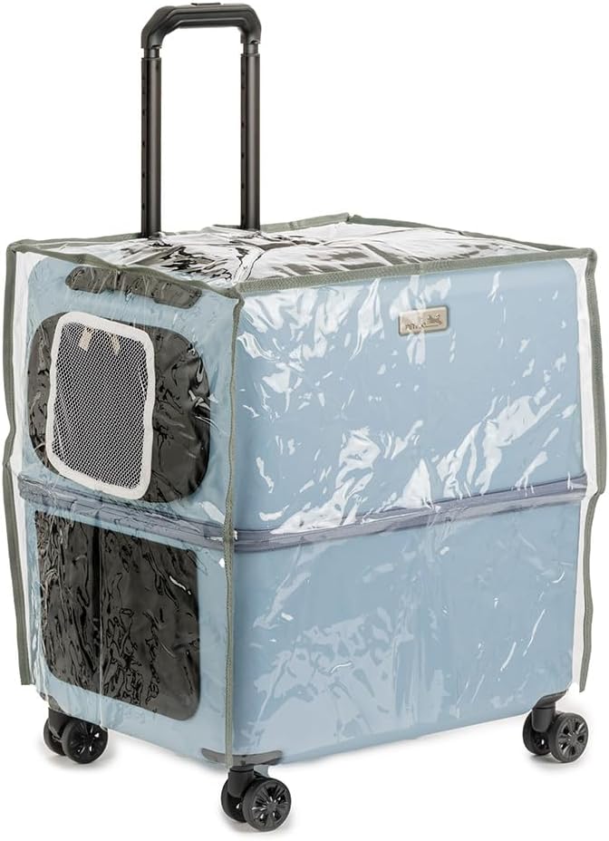 Pet Carry (ICO) Rain Cover, Transparent, Ventilate - Latest Style