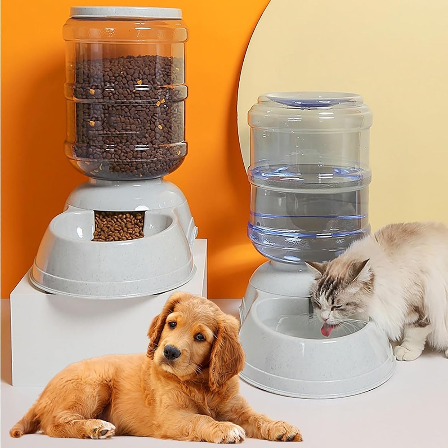Pet Food Storage Container, Space-Saving Food Disp - Best Seller