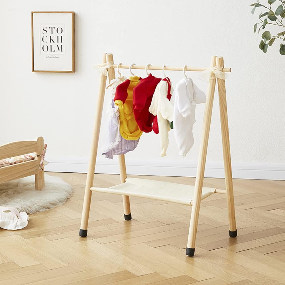 Pet Hanger Rack, Dog Clothes Storage, Hanger, Wood - Top Rated