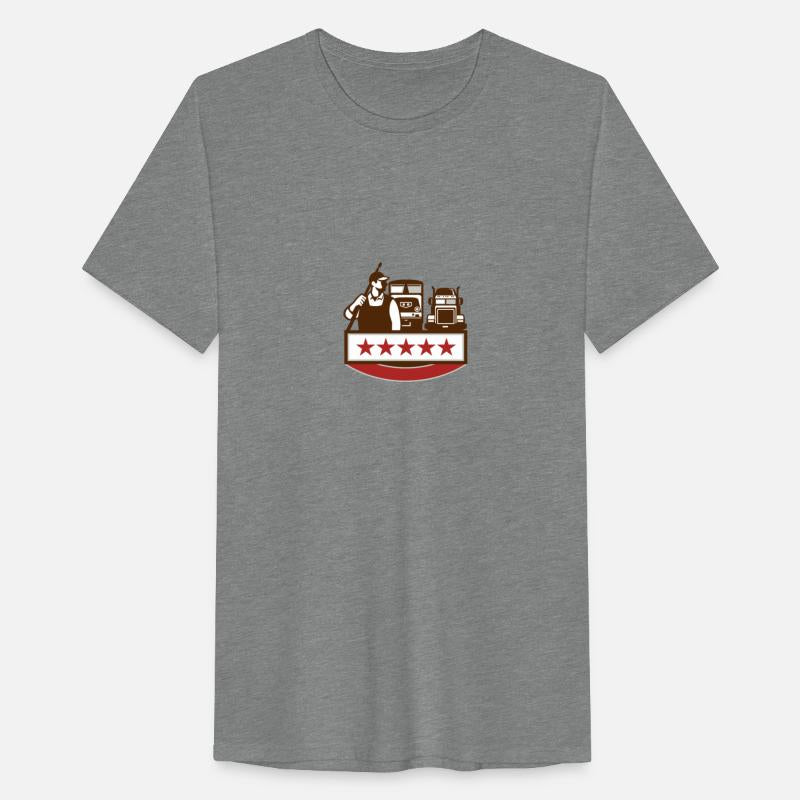Power Washer Worker Truck Train Stars Retro