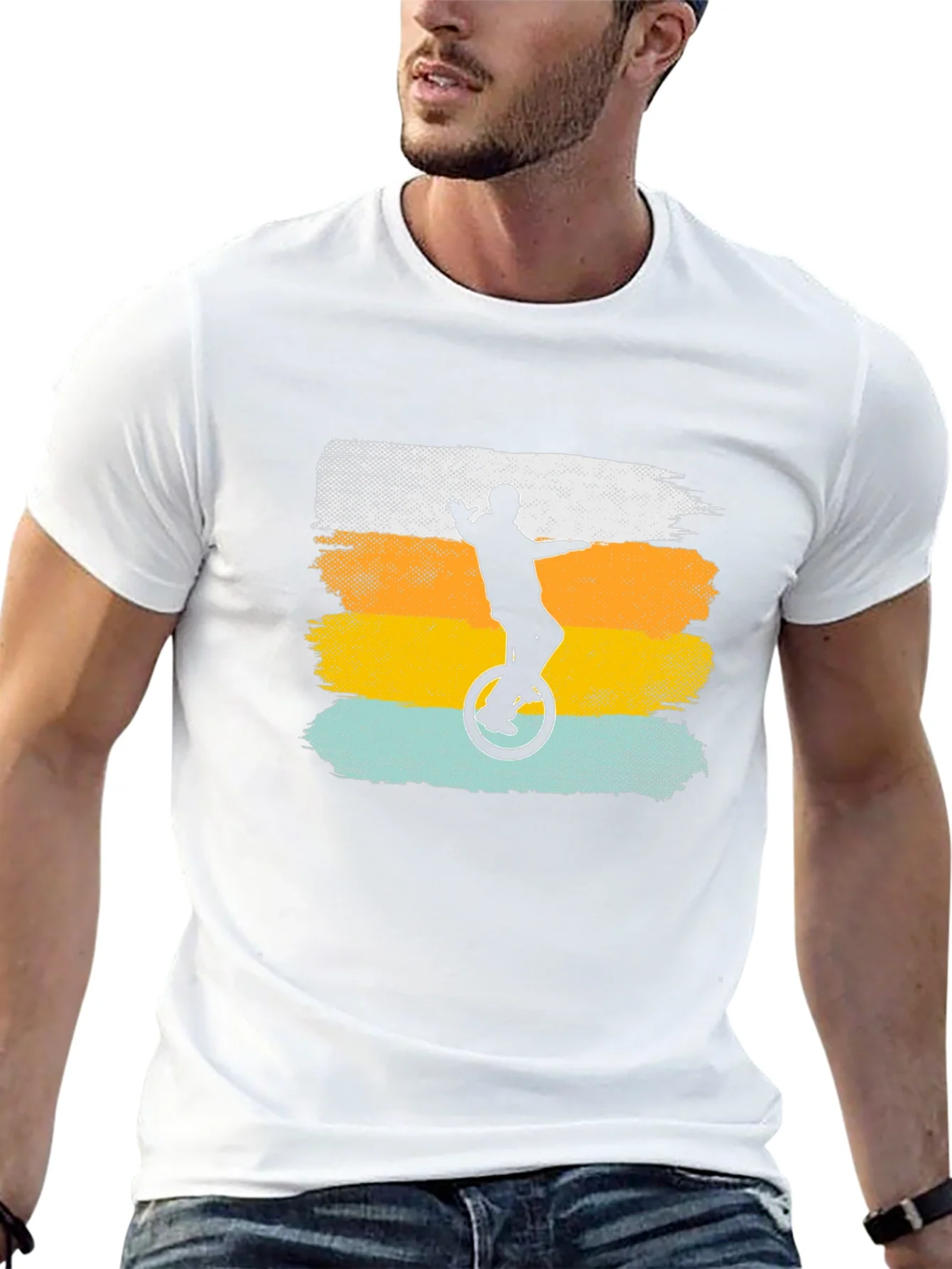Unicycle Retro Graphic T-Shirt