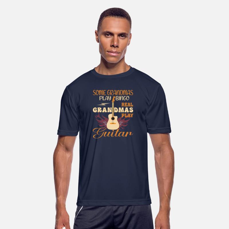 Real Grandmas Play Bingo & Guitar Funny T-Shirt