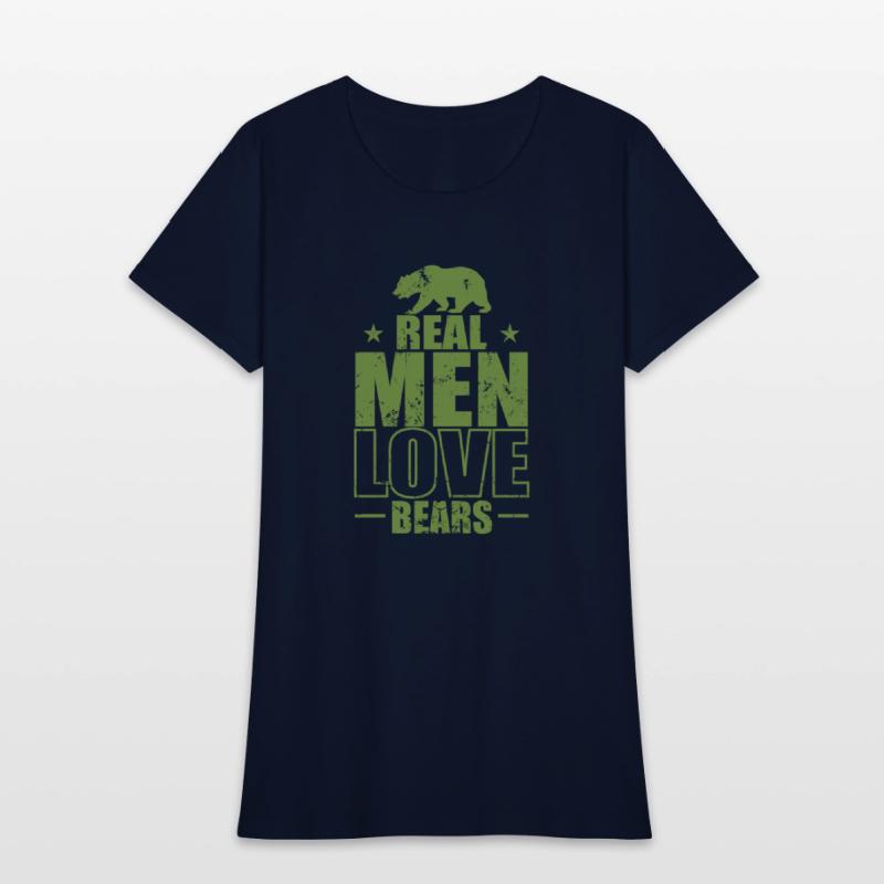 Real Men Love Bears Forest Animal