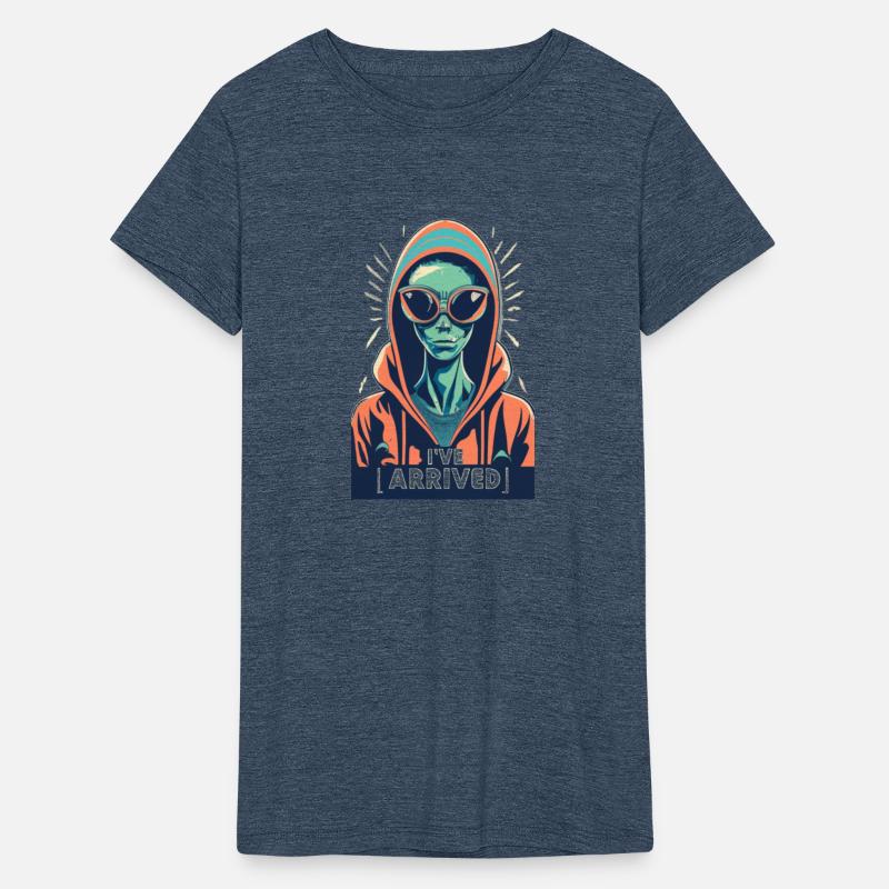 retro cool alien wearing sun glasses