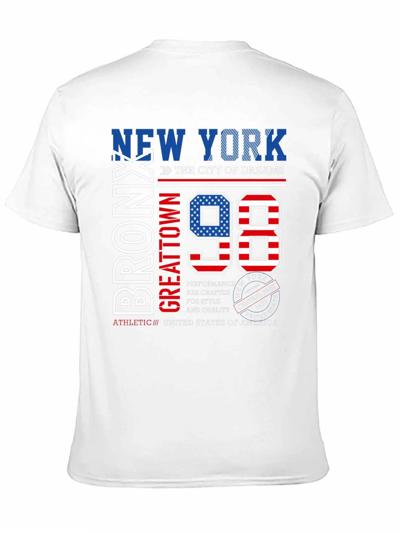 New York Bronx 98 Graphic Print T-Shirt