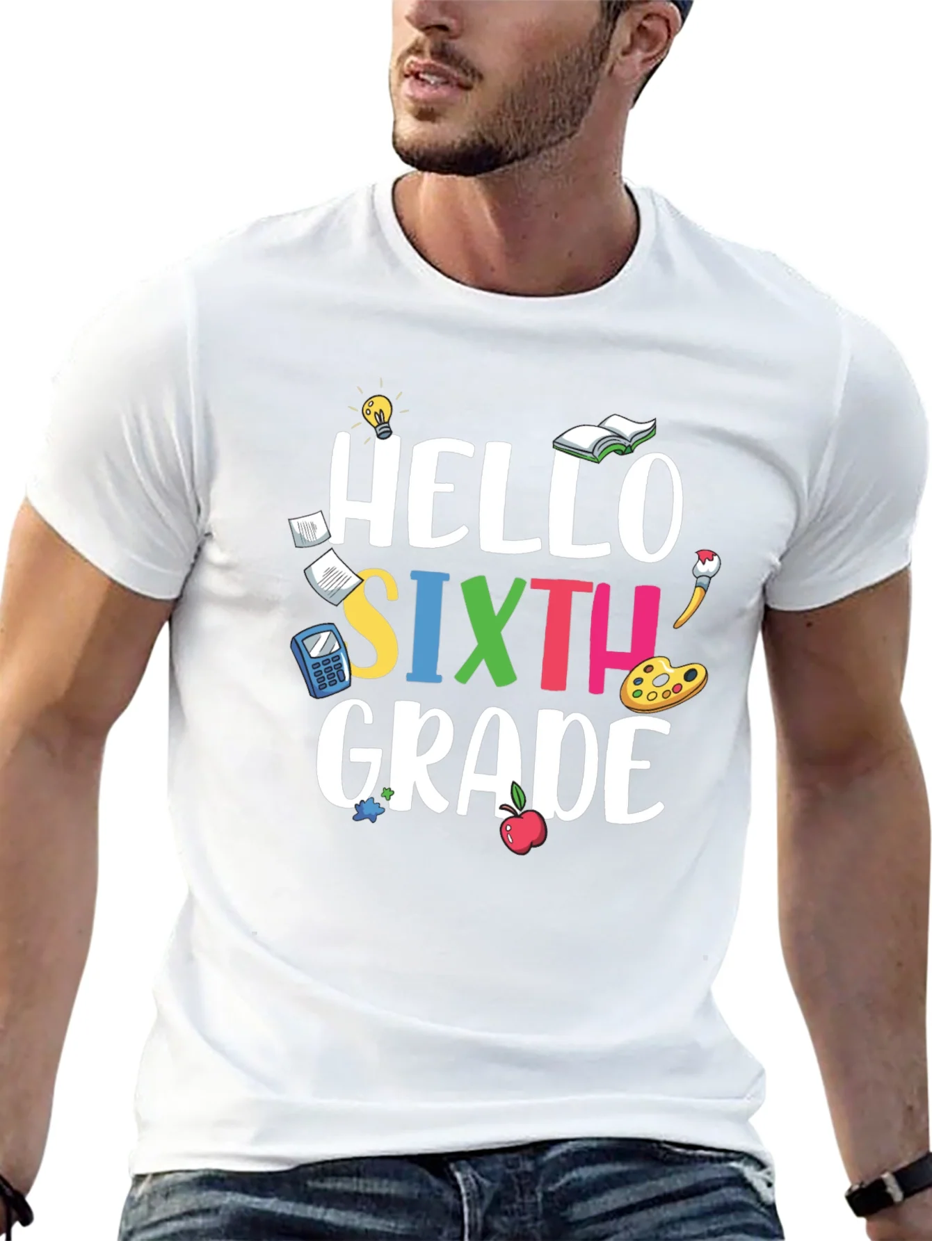 Hello Sixth Grade T-Shirt - Back to School