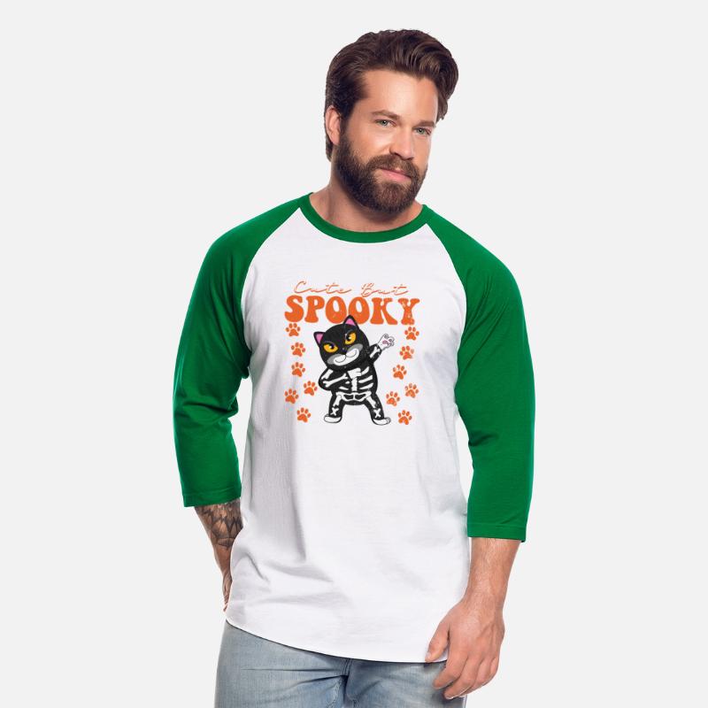 Spooky Cute Black Cat Skeleton Funny Halloween