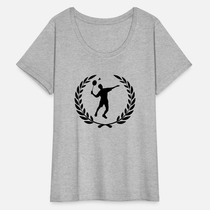 Sport prize laurel wreath badminton