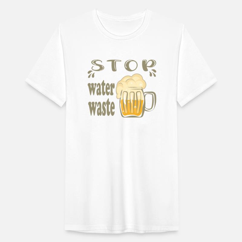 Stop water waste funny beer quote and beer stein