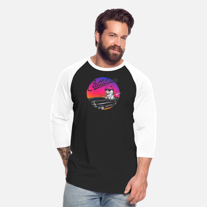 T shirt of a cat driving a car