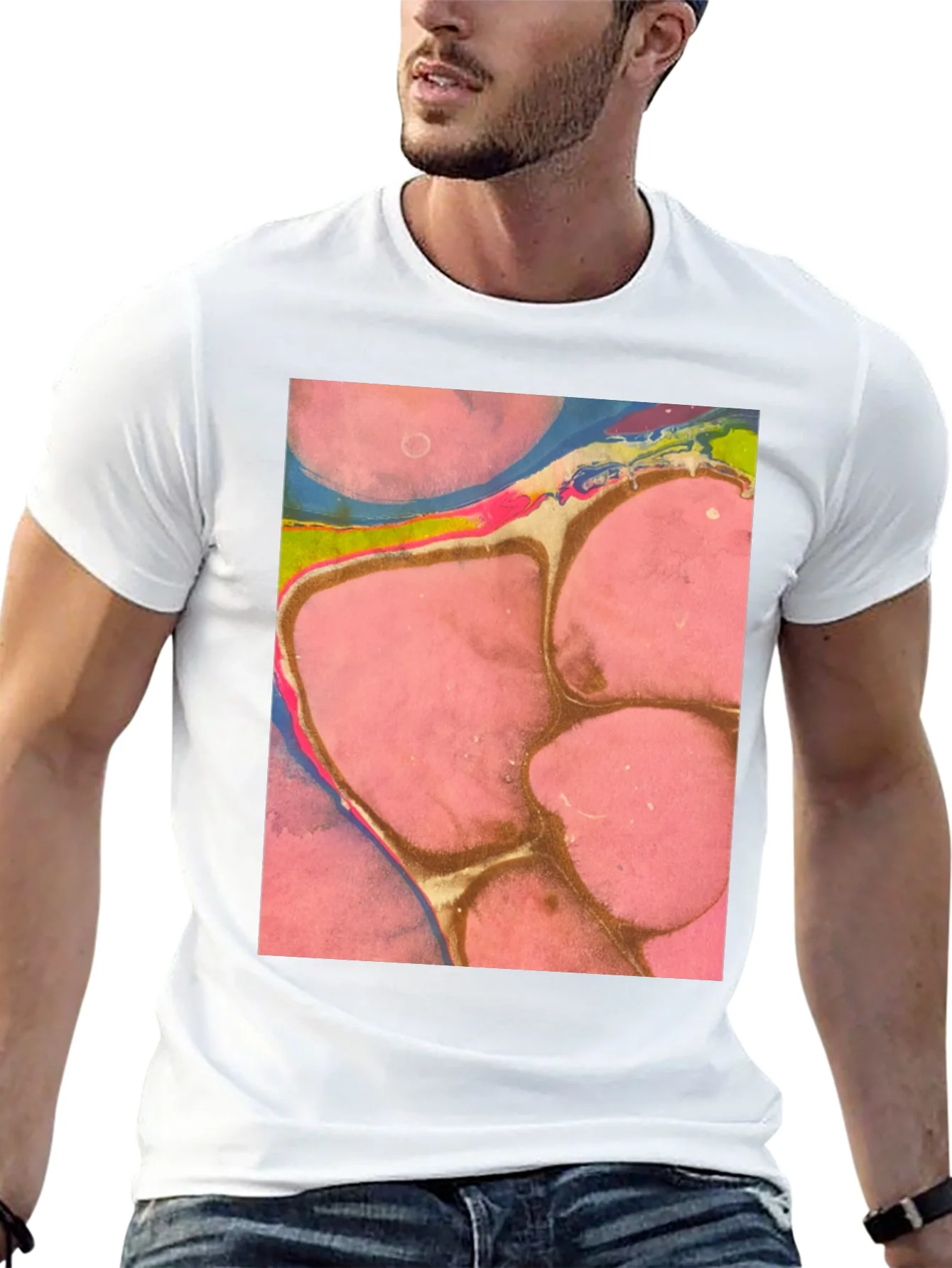 Abstract Art Print Tee - Unique Graphic T-Shirt
