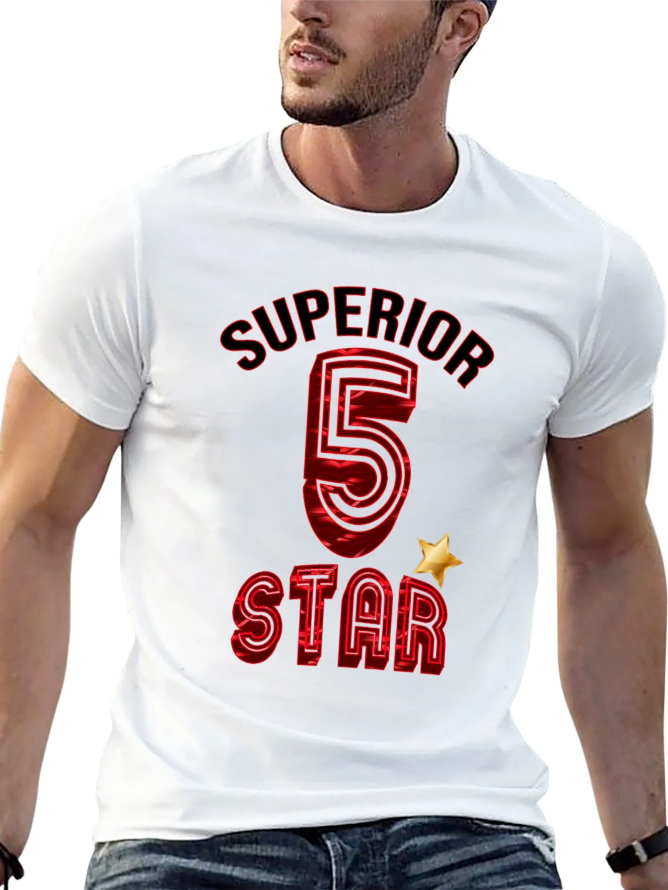 Superior 5 Star Graphic T-Shirt