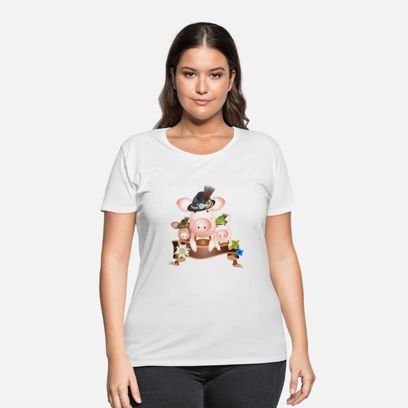 three magical cute pigs in costume