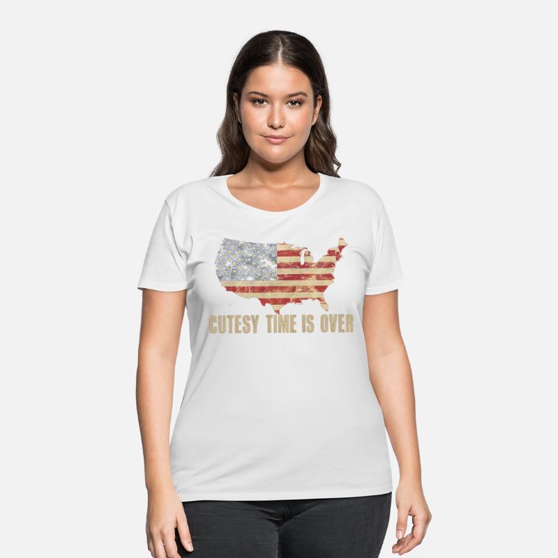 Time Is Over American Flag Patriotic Conservative