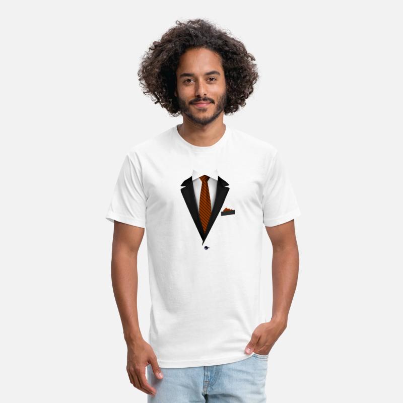 Tuxedo with a OrangeTie For Weddings And Special