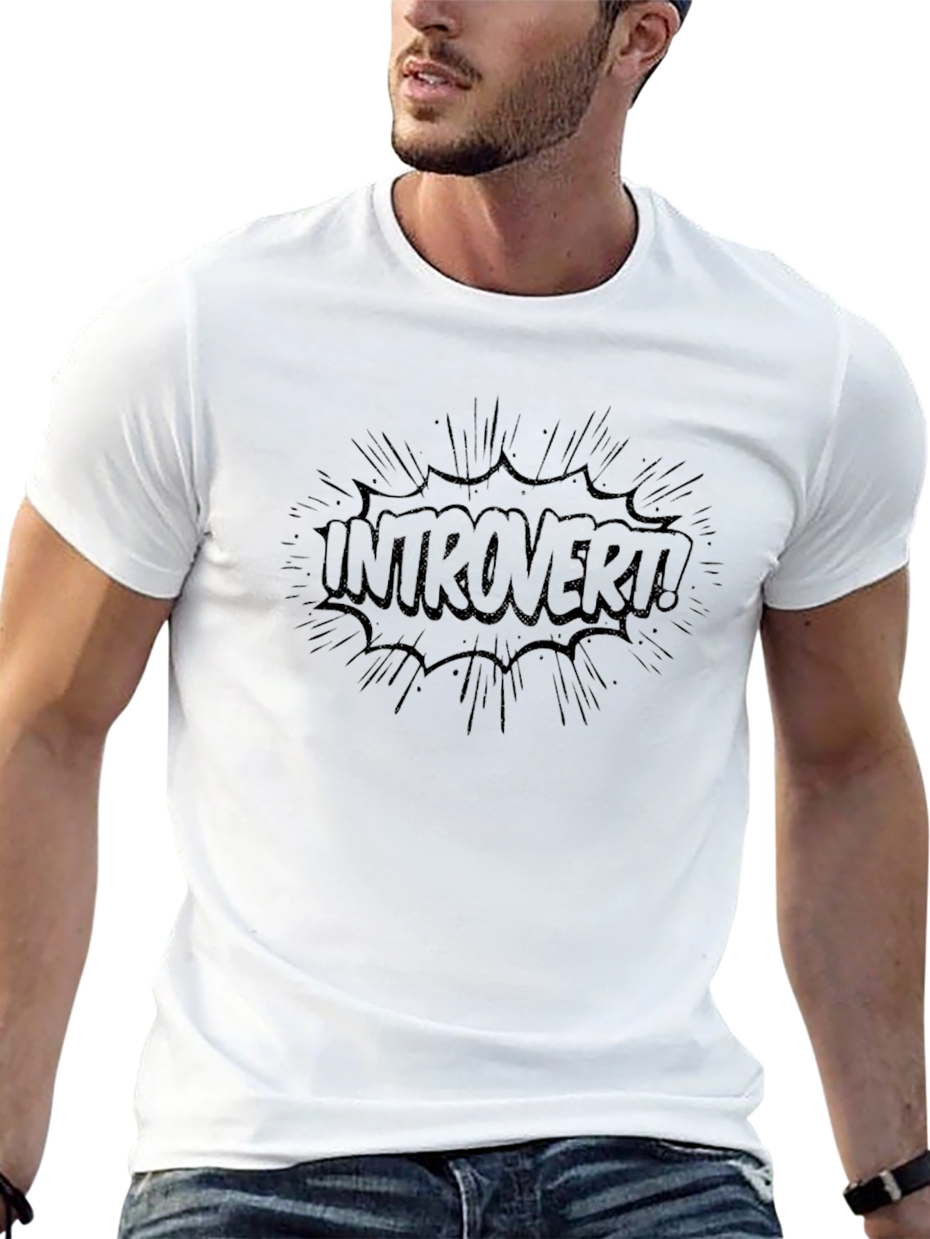 Introvert Comic Burst T-Shirt