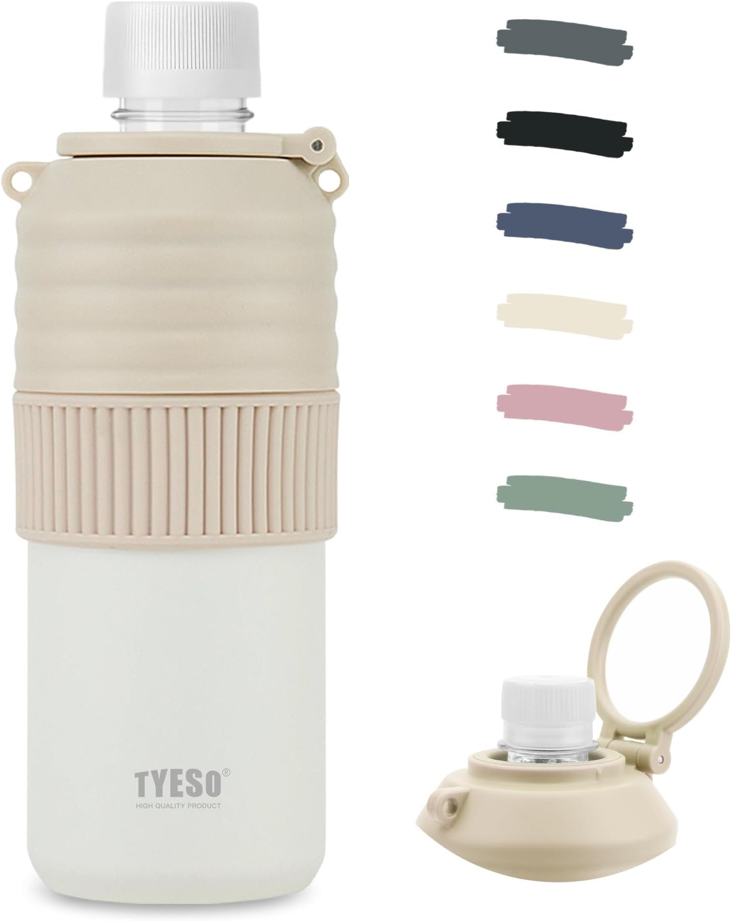 TYESO ペットボトルホルダー 保冷 真空断熱 結露防止 460ml〜680ml対応 サイズ調整可 - Latest Style