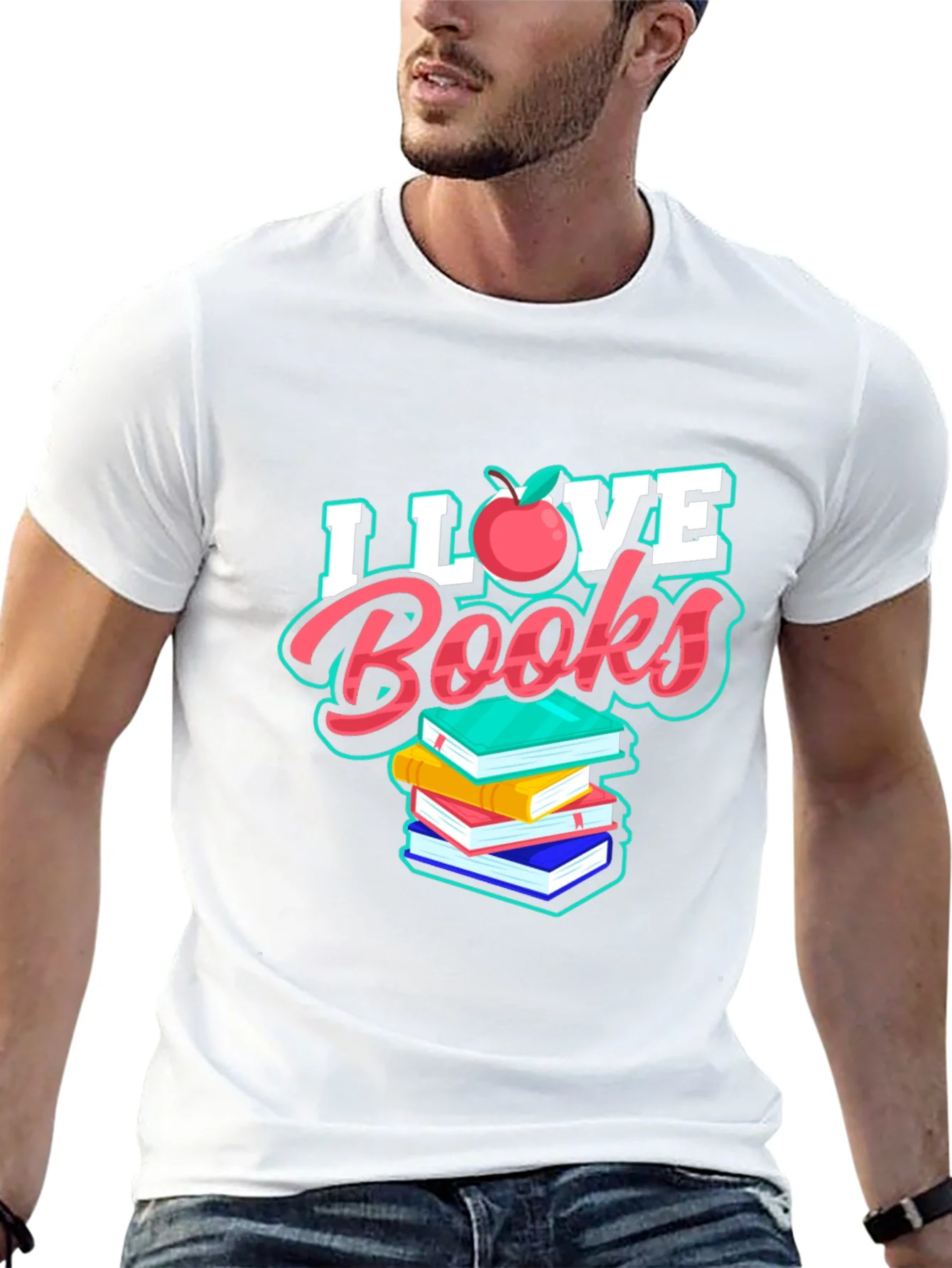 I Love Books T-Shirt - Unisex Design