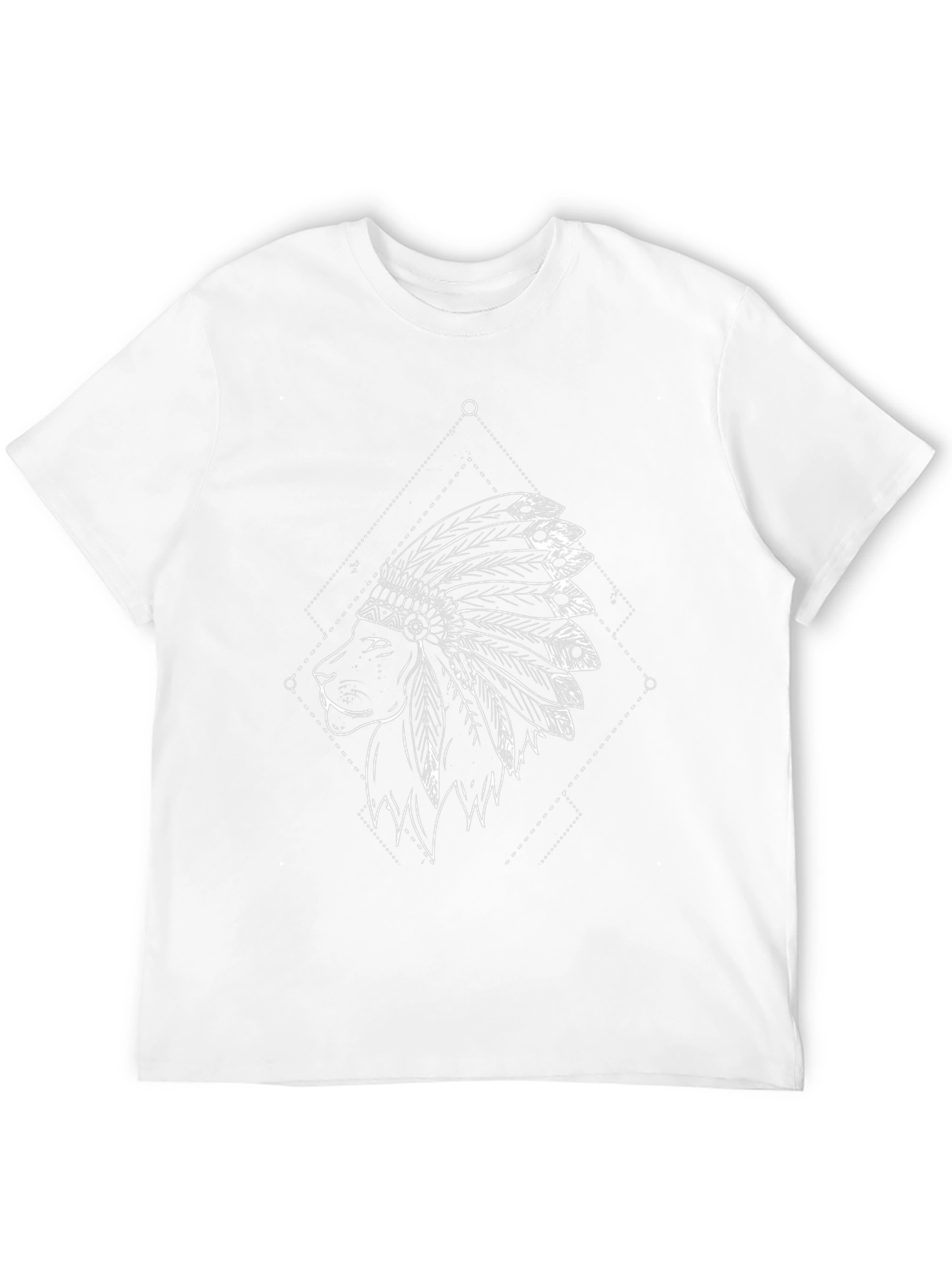 Lion Headdress Graphic Tee - Black