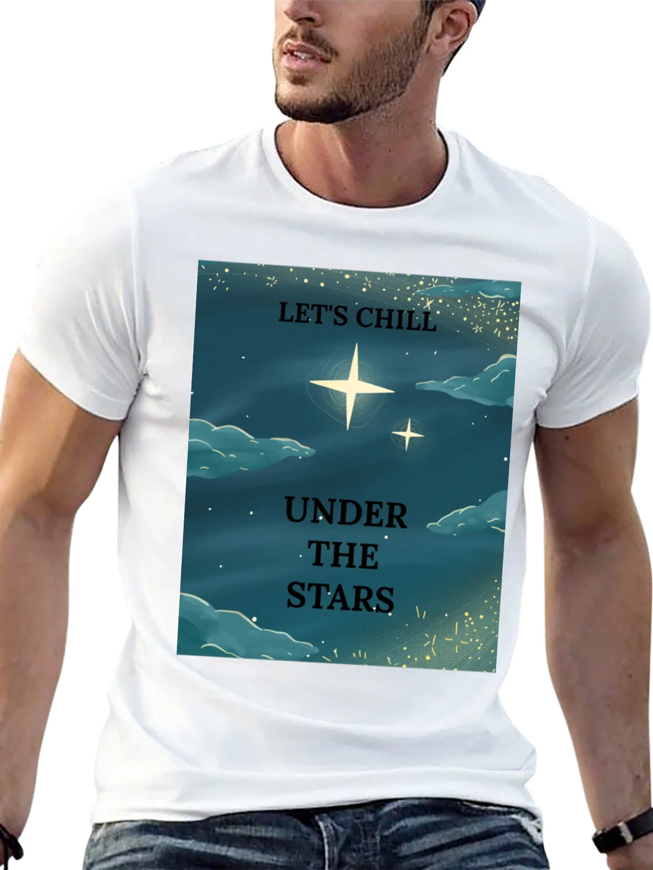 Lets Chill Under The Stars Graphic T-Shirt