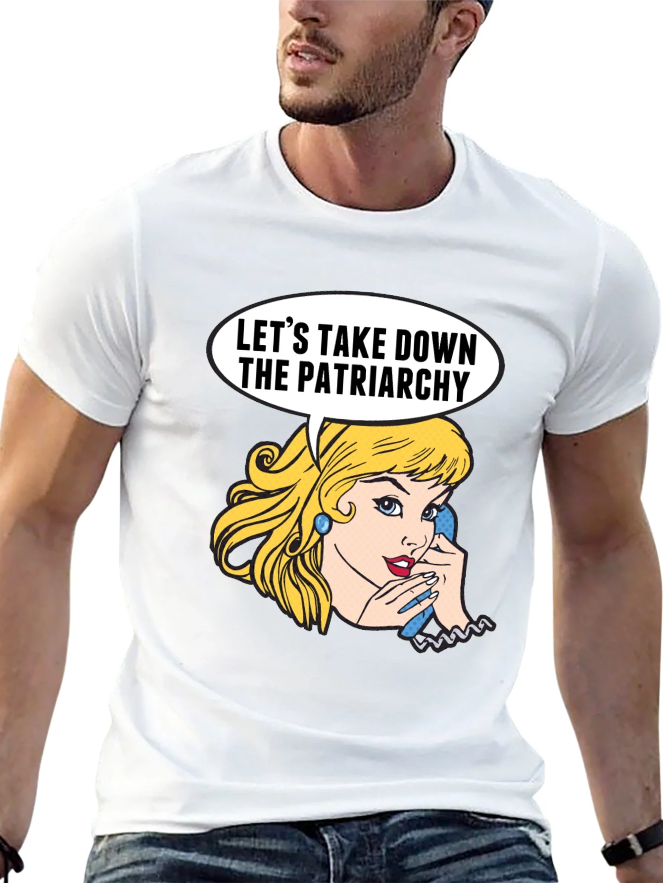 Feminist T-Shirt: Lets Take Down the Patriarchy Graphic Tee