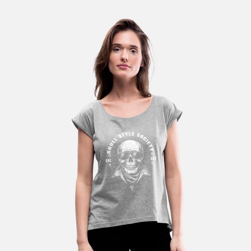 white rock star king skull