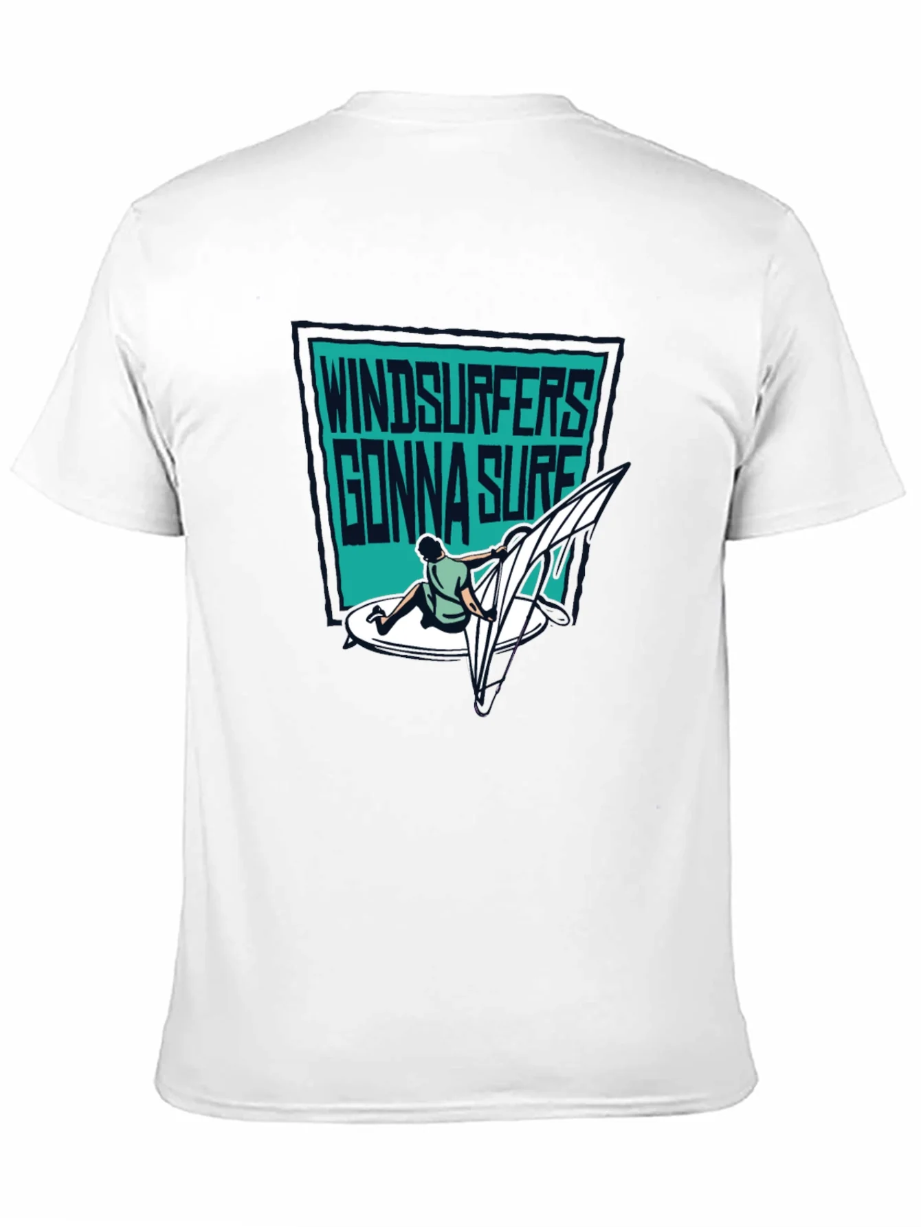 Windsurfers Gonna Surf T-Shirt - Black
