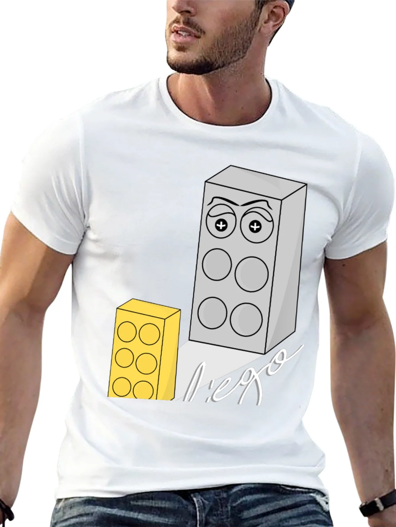 Lego Block Graphic Print T-Shirt