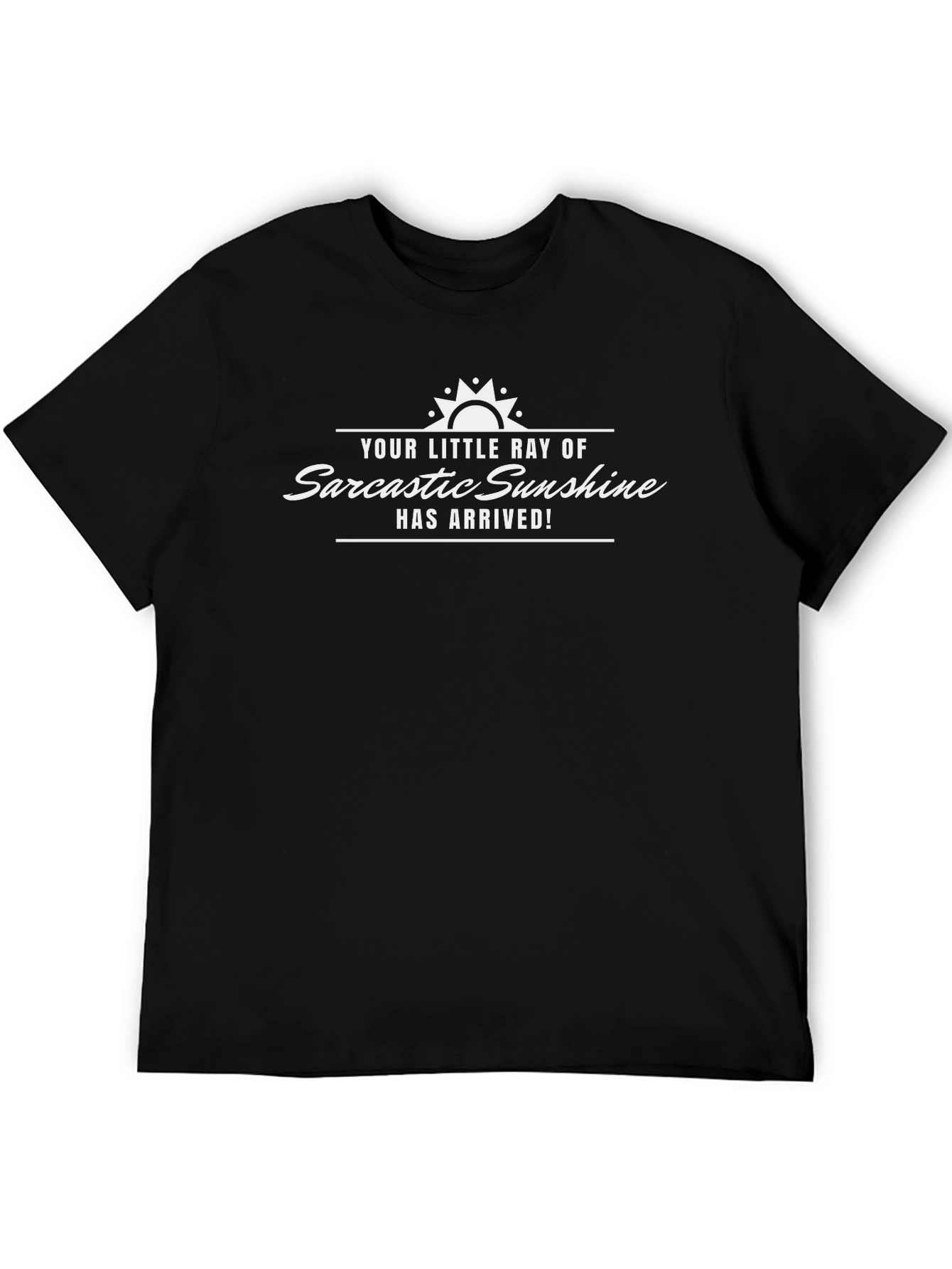 Sarcastic Sunshine Black Graphic T-Shirt