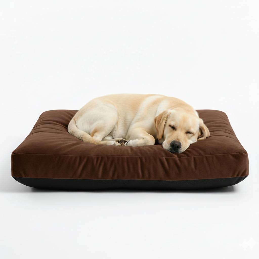 Zinnia Large Dog & Cat Bed 77×57×7 cm | Premium Ve - Top Rated