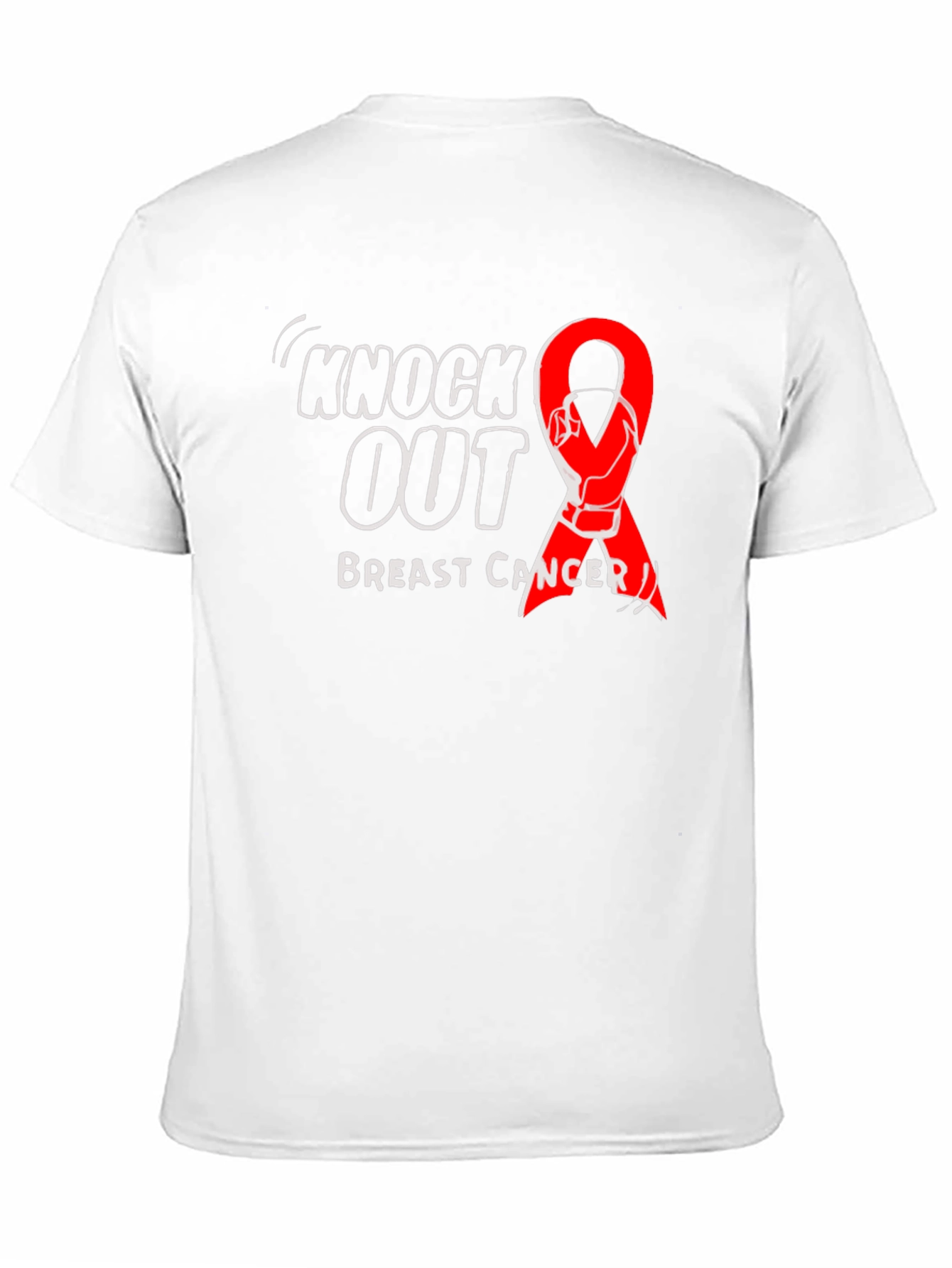 Knock Out Breast Cancer Black T-Shirt