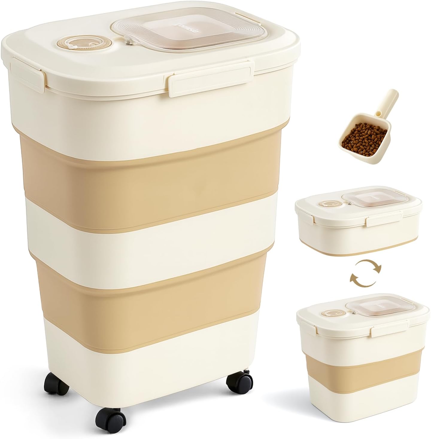 ZOMISIA 40-50lbs Dog Food Storage Container, Large - Top Rated