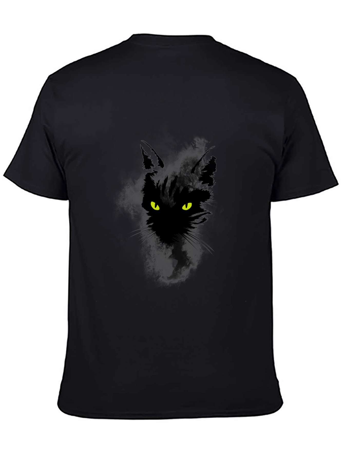 Black Cat Graphic T-Shirt - Mens Casual Tee
