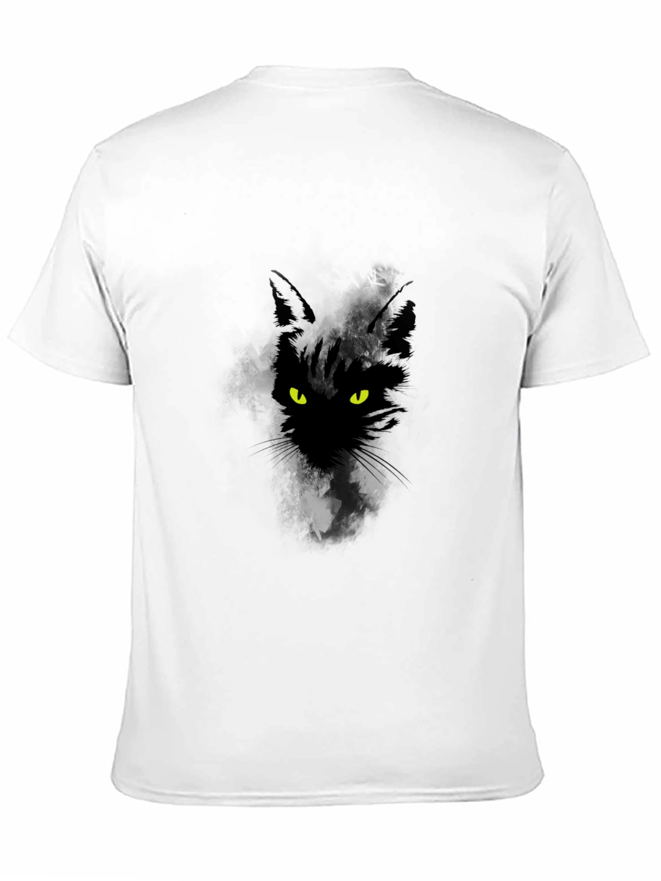 Black Cat Graphic T-Shirt - Mens Casual Tee
